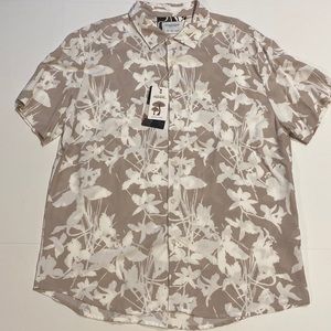 Denim & Flower Large Short Sleeve Button Up Shirt New D13